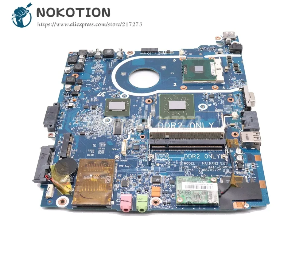 NOKOTION для samsung NP-R20 R25 R20 Материнская плата ноутбука X2300 Графика DDR2 BA92-04641A BA92-04641B BA41-00810A BA41-00809A