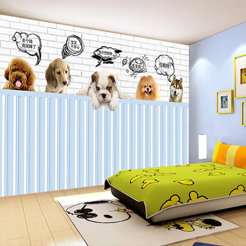 custom 3d photo wallpaper mural bed room HD wallpaper cute pet dog 3d painting sofa TV background wall home decor murals custom 3d photo wallpaper murals sexy girl beauty oil painting fresco for ktv spa sharon living room corridor door home decor