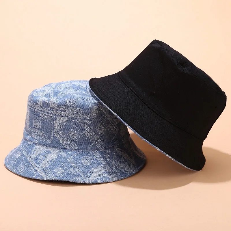 

Double Side Bucket Hat Men Hip Hop Cap Outdoor Casual Sports Hat Women Cotton Fishing Sun Hat Panama For Man Women Caps Newest