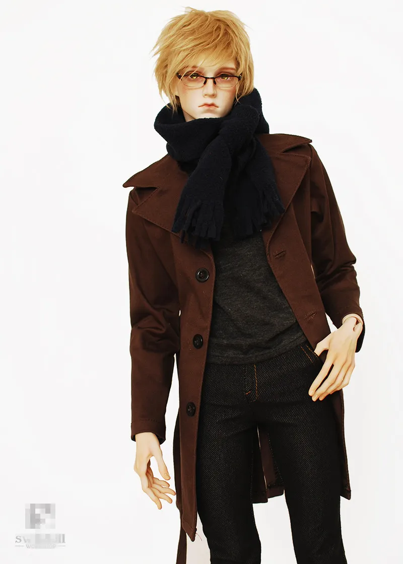 Cool Drape Casual Jacket Coat for 1//4 MSD 1//3,SD17 Uncle BJD Doll Clothes CMB8