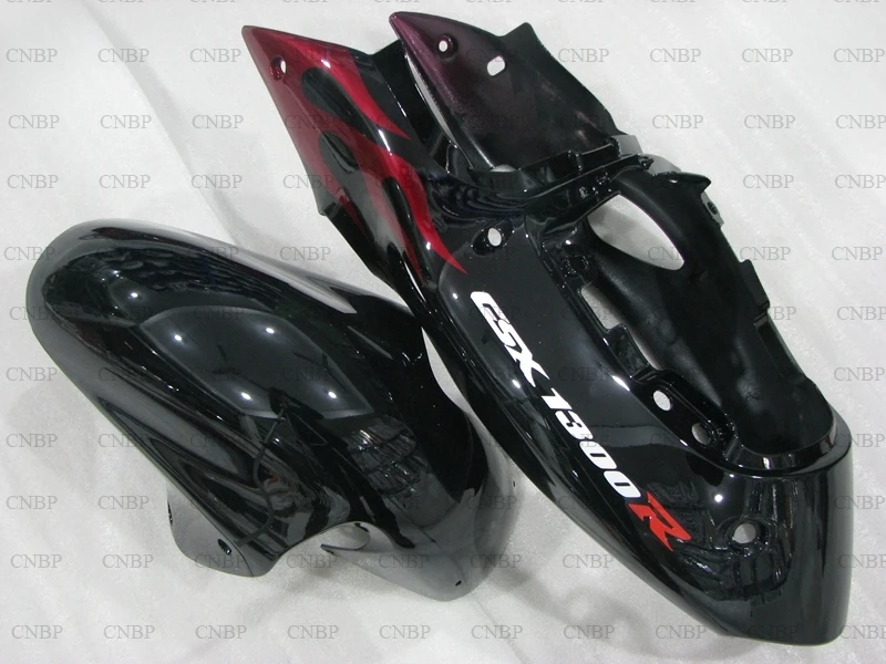 GSX R1300 1997-2007 Abs обтекатель Gsx 1300R 01 02 обтекатели GSXR 1300 2001 Черный Красный Рамка обтекатель