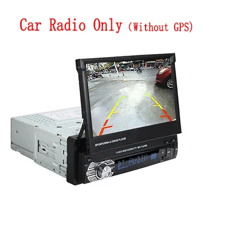 Podofo 1 din " Универсальный Автомобильный Радио gps навигация Авторадио Видео плеер Bluetooth выдвижной сенсорный экран MP5 стерео аудио - Цвет: Car Radio No GPS