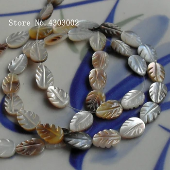 

100pcs/lot 6x9mm Natural Yellow Leaf Mother of Pearl shell for DIY Jewelry Leaf MOP Pearl shell For Earrings
