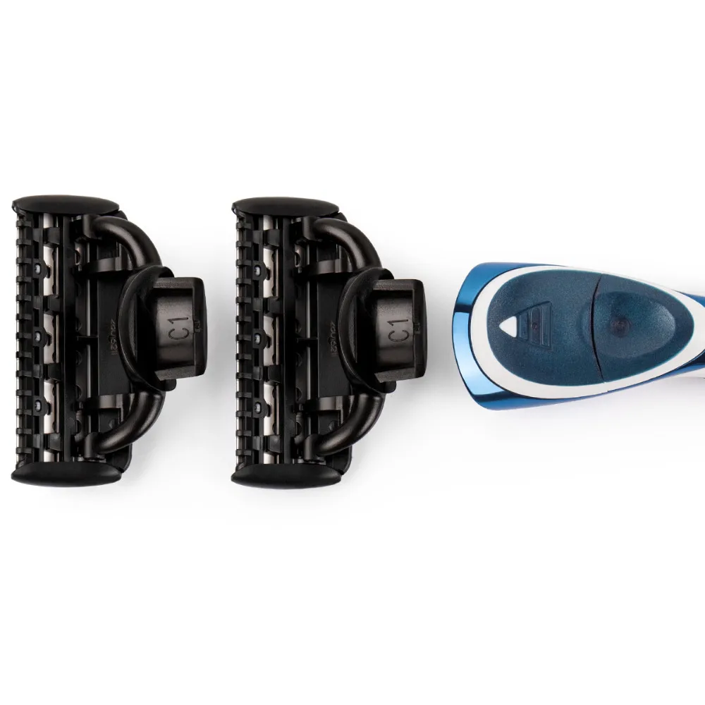 QSHAVE Blue Series 5 Layer USA Blade ручная Бритва для мужчин бритвенный станок с 2 лезвиями X5 имя