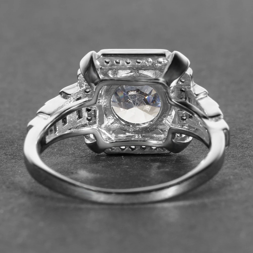 Новые роскошные женские обручальные кольца с муассанитом, S925 Серебряные вечерние ювелирные изделия на юбилей, обручальное кольцо, высокое качество, подарки
