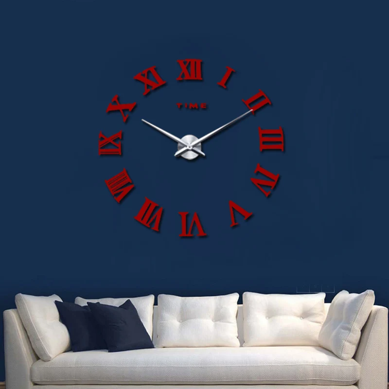 special offer acrylic mirror wall clock diy stickers still life clocks living room clocks home decoration modern quartz watch designer clock