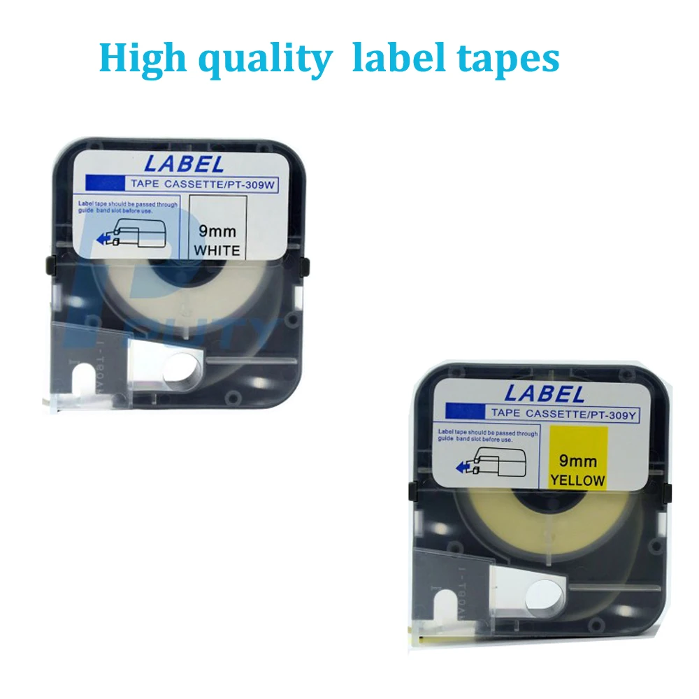 2PK mix Макс Этикетка ленты 9 мм белый LM-TP309W желтый LM-TP309Y для MAX letatwin принтер LM-370/380/390 |