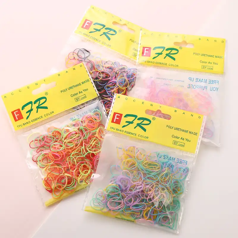 1000 pieces bag Child Baby TPU Hair Holders Rubber Bands Elastics Girl/'s Tie