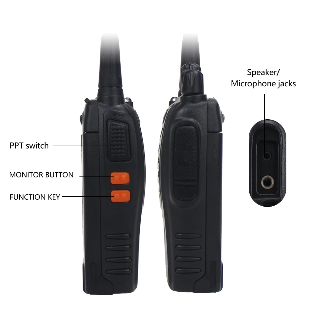 2 шт. Baofeng 888S BF портативная рация 5 Вт Портативное двухстороннее радио UHF 400 470 МГц 16CH