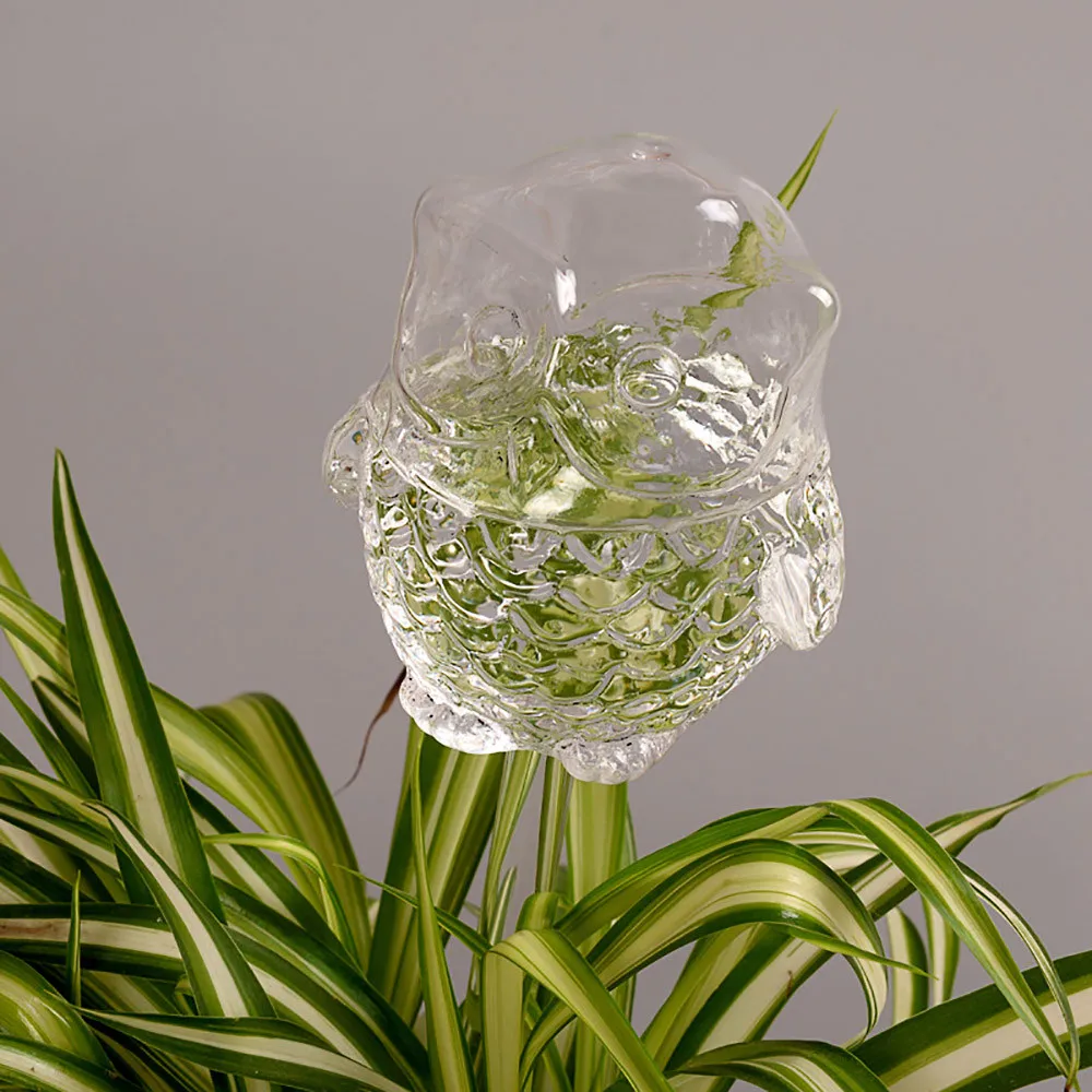 

Owl Glass Waterer Automatic Garden Plant Desktop Offcie Decoration Flower Pot Self Watering Device Sprinkler Irrigation Drippers