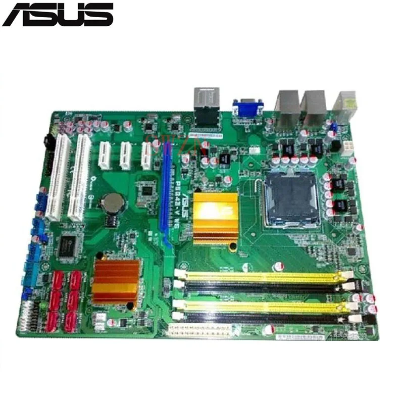 Оригинальный использовать сервер материнская плата для Asus P5G43-V WS Socket 775 максимум 4