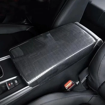 

For Honda Accord 2018 1PC Carbon Fiber ABS Chrome Car Center Console Arm Rest Seat Box Cover Trim Moldings Car Styling