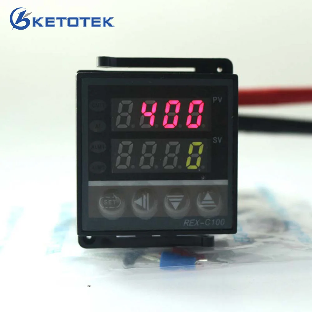 

New Dual Digital PID Temperature Controller REX-C100 with multi-range Input Relay Output Free shipping