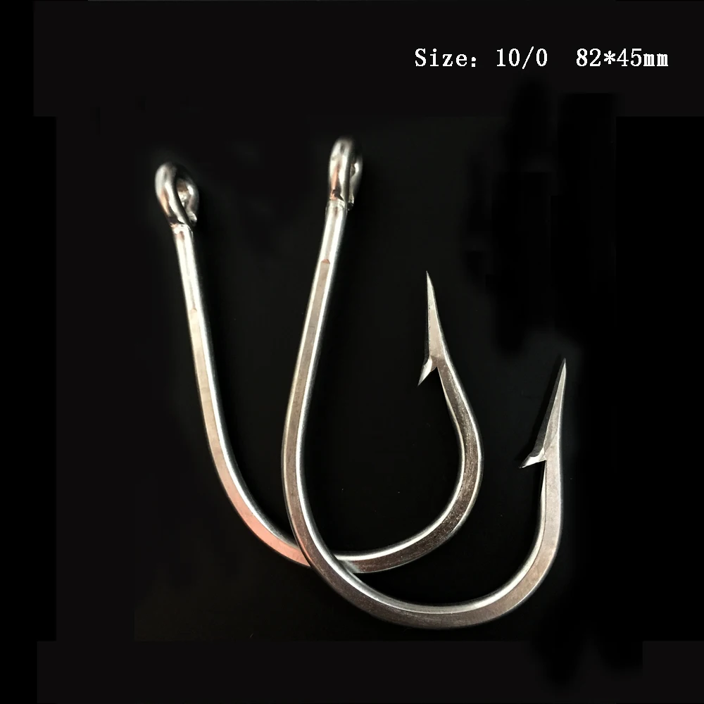 

CN01 15 pieces 10/0 Stainless Steel Mustad Fishing Hook Jigging Fishing Hook Big Game Fishing Hook