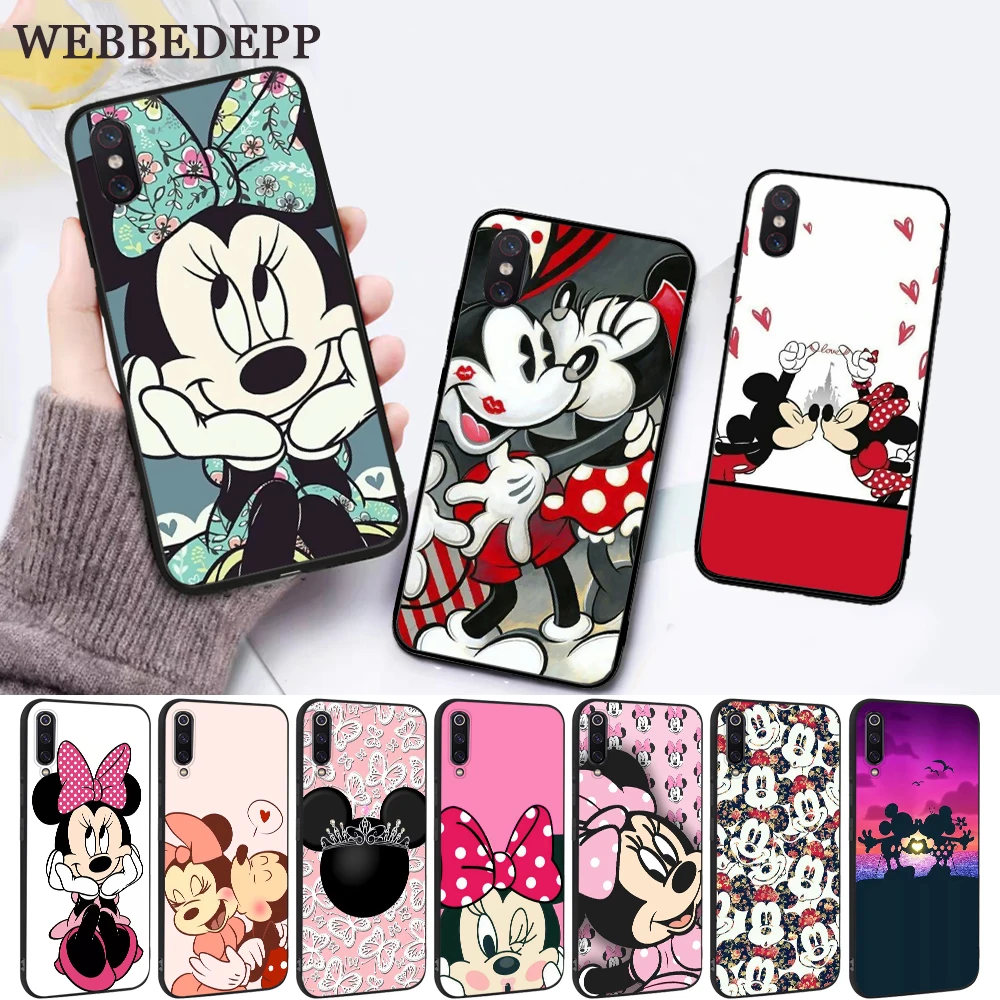 

WEBBEDEPP Kiss Mickey Mouse Silicone Case for Xiaomi MI 5X 6 6X 8 9 SE F1 A1 A2 Lite MAX 3