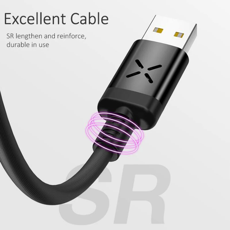 LED مضيئة المصغّر USB نوع C الهاتف المحمول شاحن الموسيقى تتدفق 1 M USB C كابل ل فون X XS ماكس XR سامسونج S9 S8 S7 Xiaomi