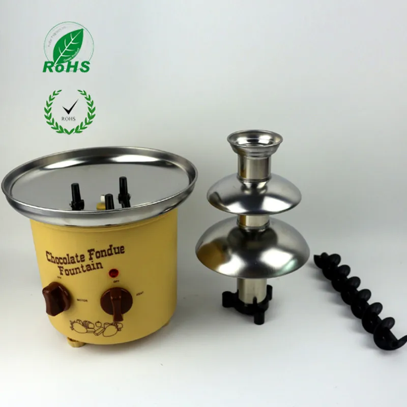 

220V 3 Tier Household Mini Stainless Steel Chocolate Fountains Machine Chocolate Waterfall Maker Machine For Family Party