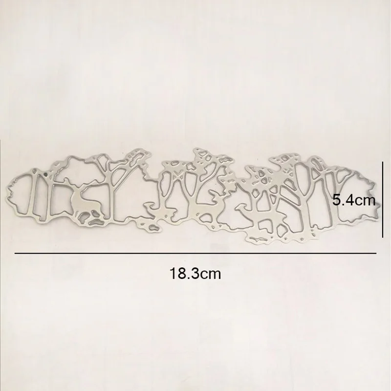 Лес ёлки задний план Металл трафареты для пресс-формы для Скрапбукинг Декоративные Тиснение Ручной Работы высечки шаблон