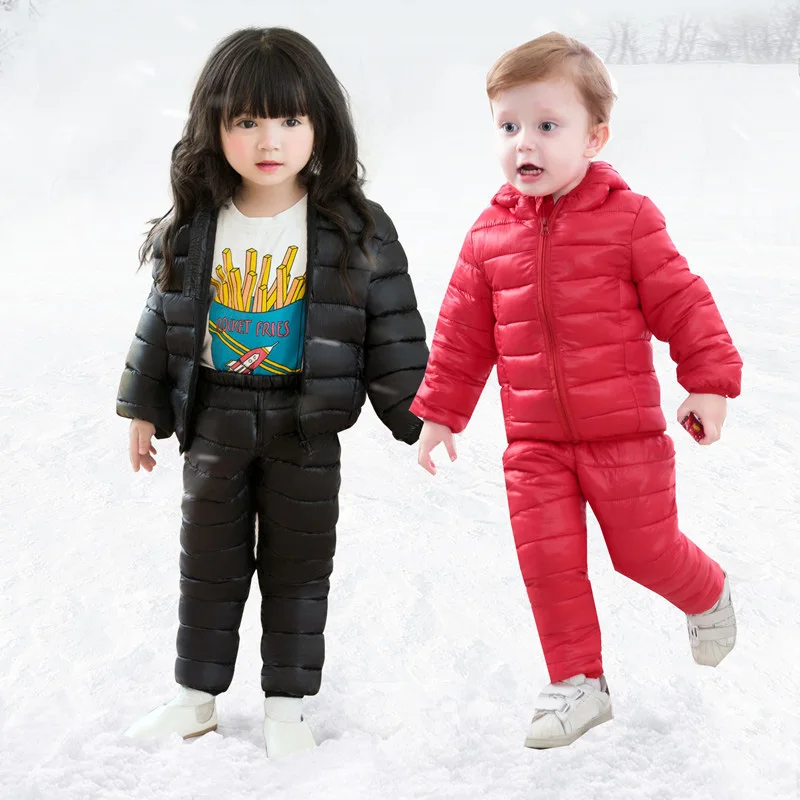 Childdkivy Children Winter Clothing Sets 2pcs Cotton padded Jackets