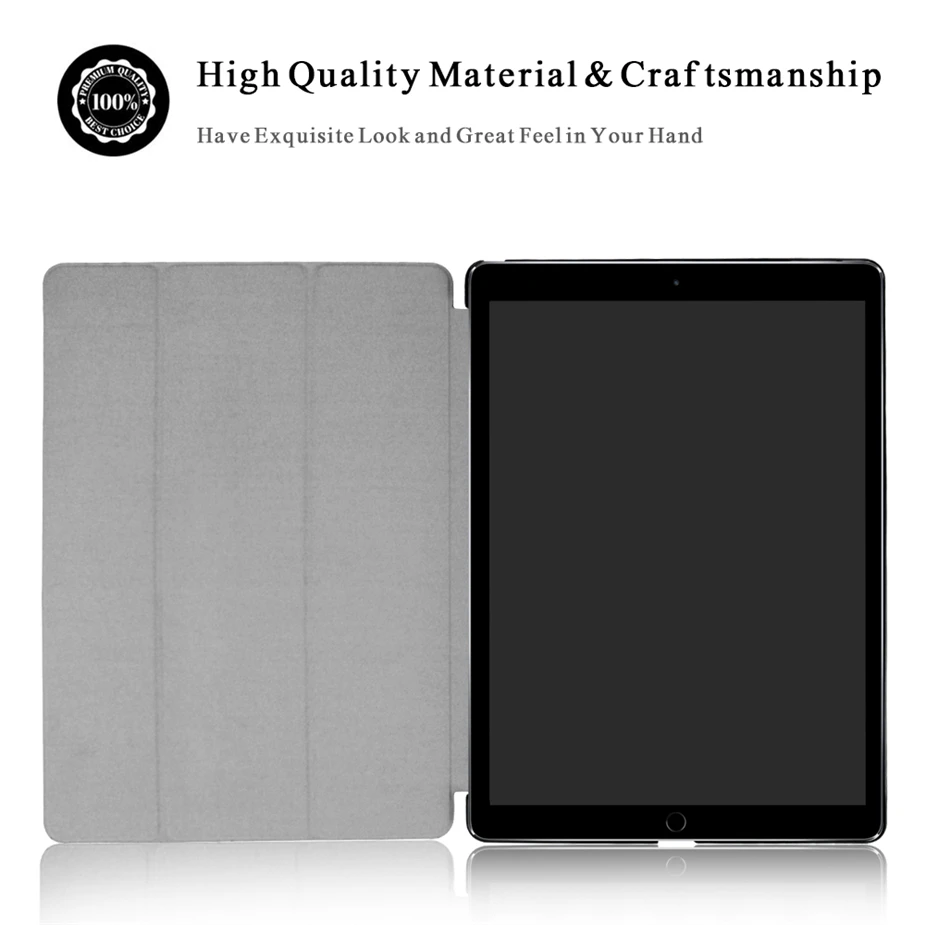 

Ultra Slim Smart Case Cover for Apple iPad Pro 12.9 2015 2016 12.9" 2017 PU Leather Tablet Folding Folio Cases Auto Wake / Sleep