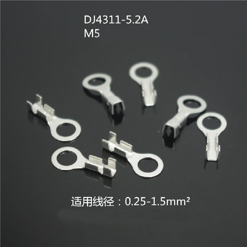 5.2 Round Terminal Blocks M5 Ground Ring Lugs DJ4311 5.2 Brass Tin