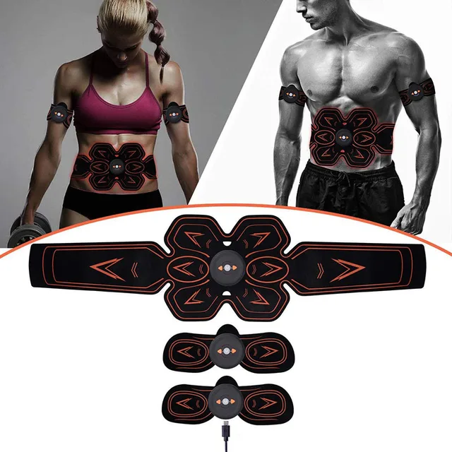 US $27.07 Vibration Abdominal Muscle Trainer Rechargable Wireless EMS Electric Muscle Exerciser Fat Burning B