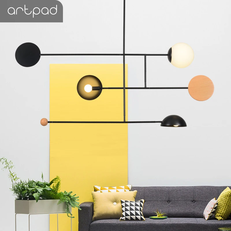 Artpad креативный люстра светильник ing E14 потолочный полюс подвесной столовая
