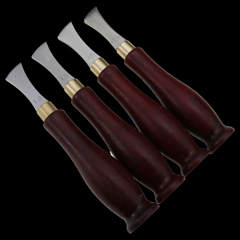 

Leather Edge Ebony Handle Creaser Leathercraft Marking Edge Decorate Surface Line Stainless Steel Sheet Line Tool Slot Press Lin