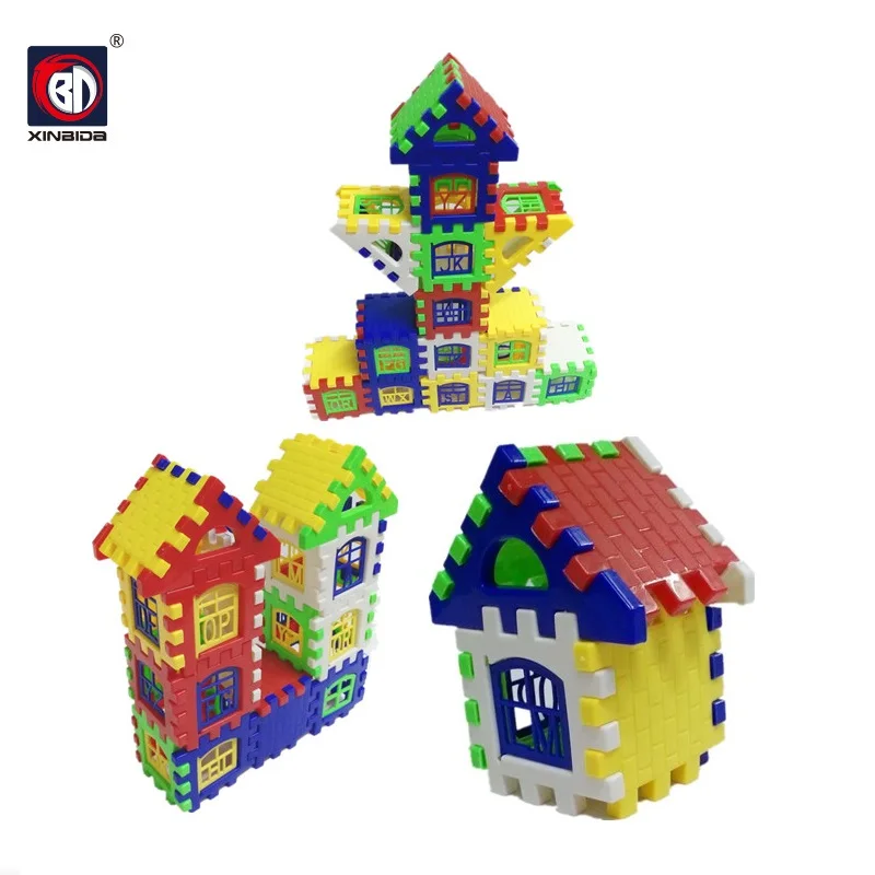 24Pcs/Pack House Construction Buiding Blocks Creative Triangle Roof Letter Windows Kids DIY Baby Educational Brick Toys baby-brick : image 24Pcs/Pack House Construction Buiding Blocks Creative Triangle Roof Letter Windows Kids DIY Baby Educational Brick Toys baby-brick