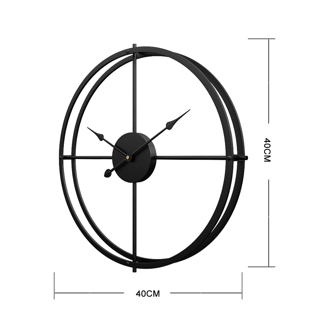 40 см/50 см/60 см бесшумные железные настенные часы современный дизайн часы домашний декор офисный Европейский стиль подвесные настенные часы