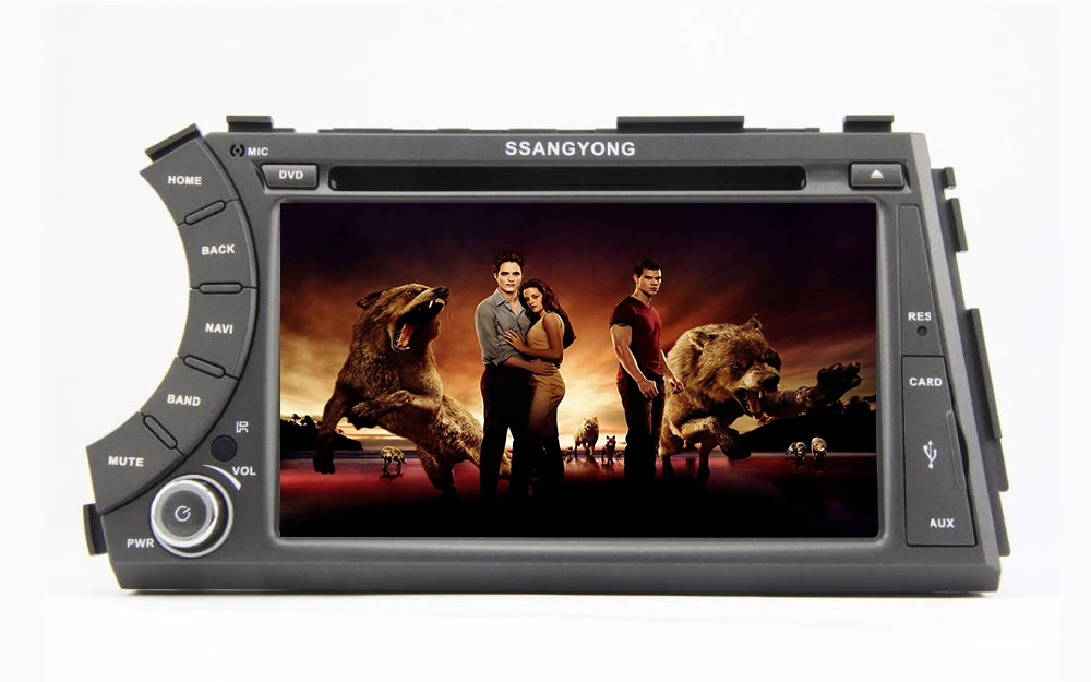 Discount HD 7" 2 Din 1024*600 Quad Core 1GB/8GB Android 5.1.1 Auto PC Car DVD GPS For Ssangyon Ssangyong Kyron Actyon 2005-2013 1