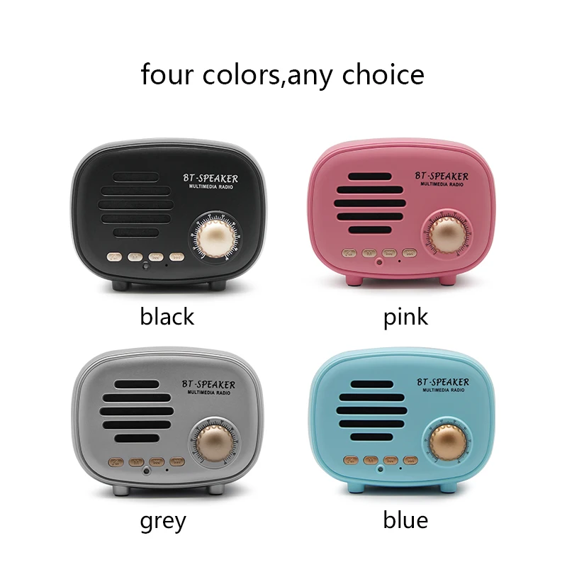 

Q108 bluetooth speakers portable Vintage Mini Speaker FM Radio Music Stereo Music bluetooth speaker fm radio for phones,TF,USB