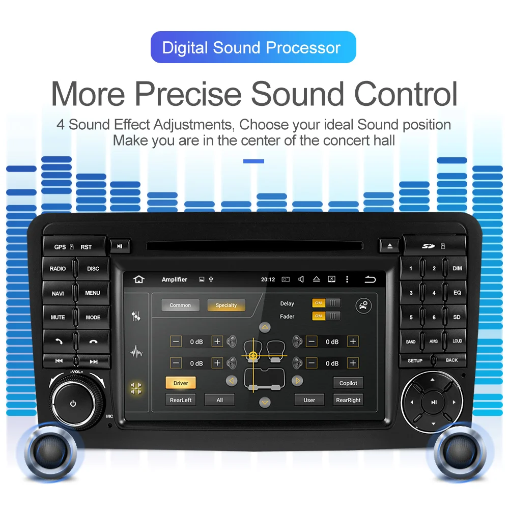 Best Isudar Car Multimedia Player 2 Din Android 9 For Mercedes/Benz/GL ML CLASS W164 ML350 GPS Auto Radio DVD Player DSP Octa Core FM 3