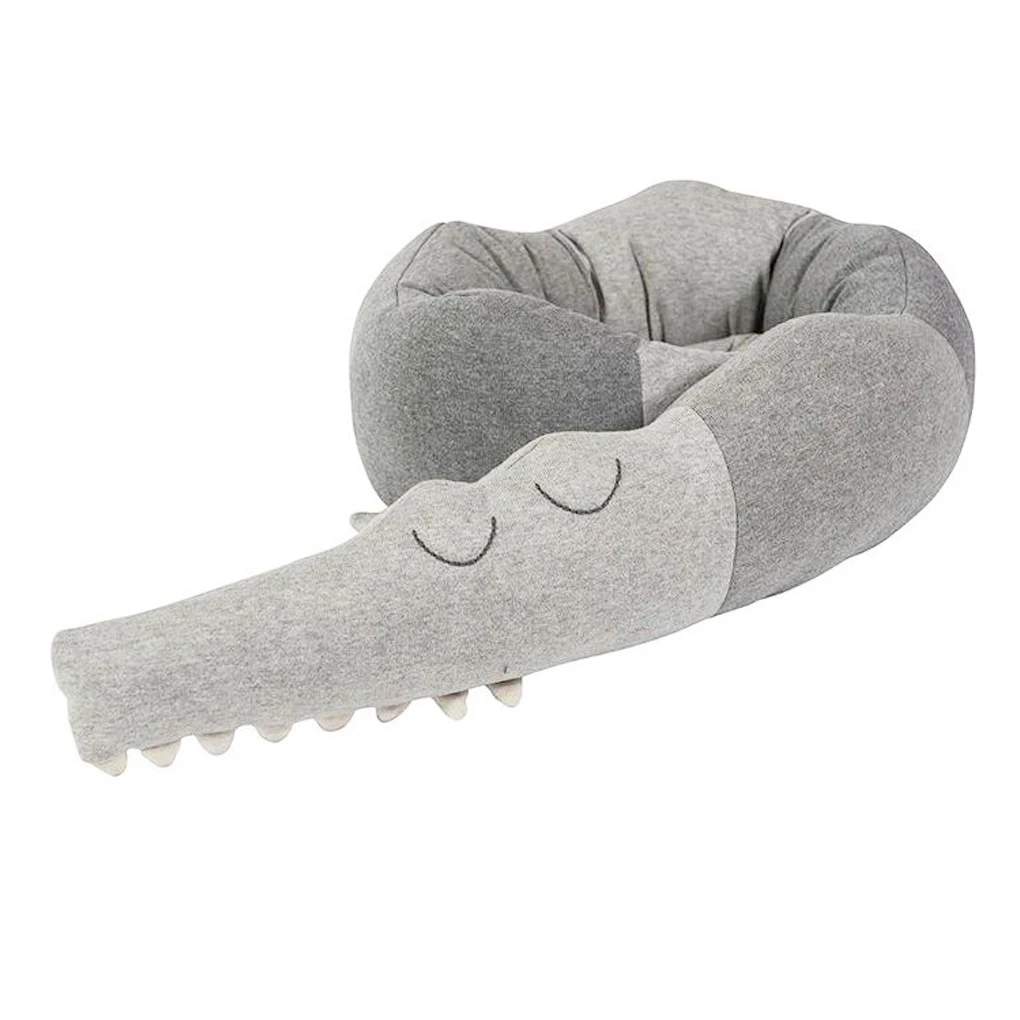 185 см подушка-Аллигатор детская кроватка кроватки забор бампер Колыбель для новорожденных Подушки украшения комнаты малыша игрушки реквизит для фотосессии