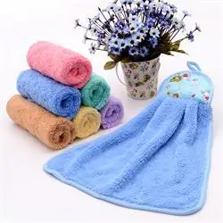 33x48 см быстросохнущее полотенце для рук, полотенце для мытья рук, детское полотенце с рисунком, полотенце для чистки s#03 - Цвет: Черный