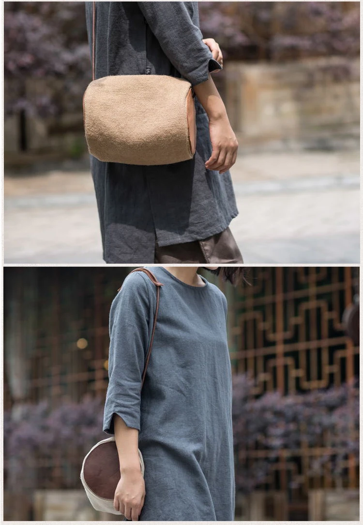 AETOO тканевая сумка Новая Художественная сумка из парусины Ретро простая хлопковая сумка для белья женская сумка через плечо