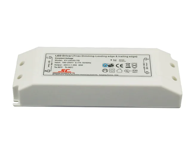 5pcs Lot Constant Voltage Triac Dimmable Led Driver Supply For 5pcs Lot Constant Voltage Triac Dimmable Led Driver Supply For Strip Light 110v 230v To 12v 24v 30w Best Price