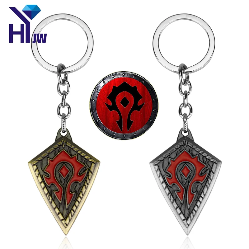Heyu Hot Game World Of War Craft Wow Horde Logo Alliance Hearthstone Portachiavi Accessori Per Ciondoli Portachiavi Portachiavi