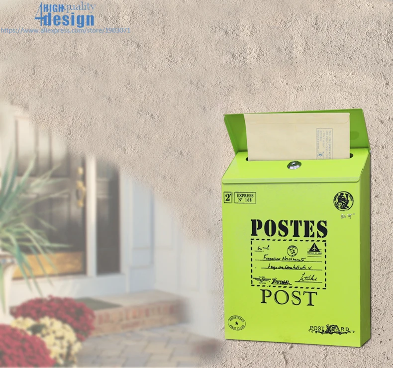 colorful small letter box vintage (7)