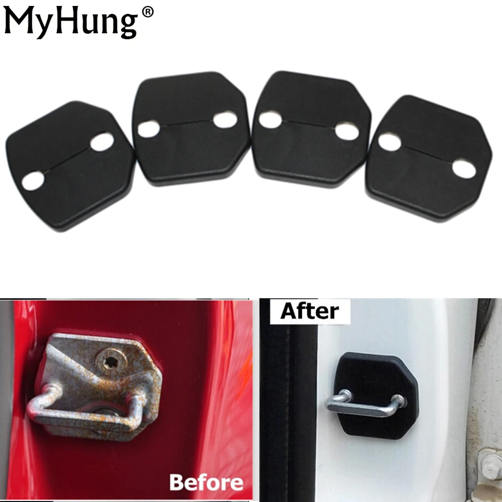 

Car Door Lock Buckle Cover Refit Cover Decoration For Volvo S80L S40 XC60 S60 S80 V60 C30 2014 2015 2016 Car Styling 4Pcs