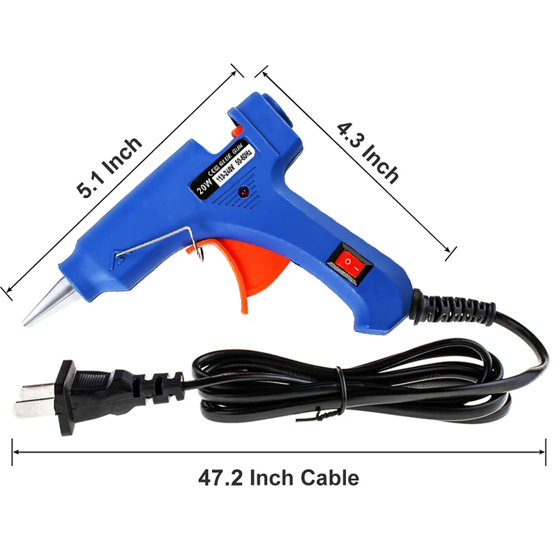 Термоплавкий клеевой пистолет 20 Вт с европейской вилкой промышленные мини-пистолеты термо электрические Gluegun термотемпературный инструмент инструменты для ремонта
