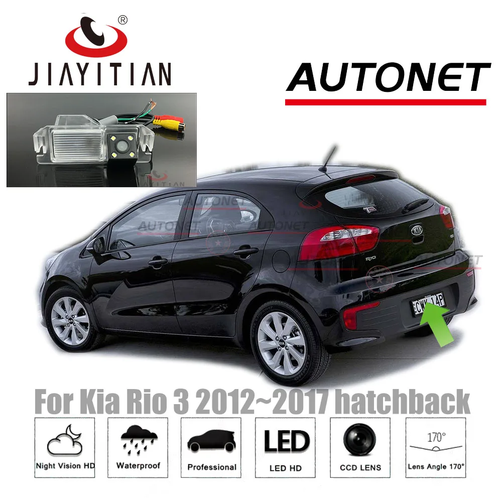 JiaYiTian камера заднего вида для Kia Rio R UB для Kia Pride 2012~ CCD ночное видение камера заднего вида номерной знак камера резервного копирования