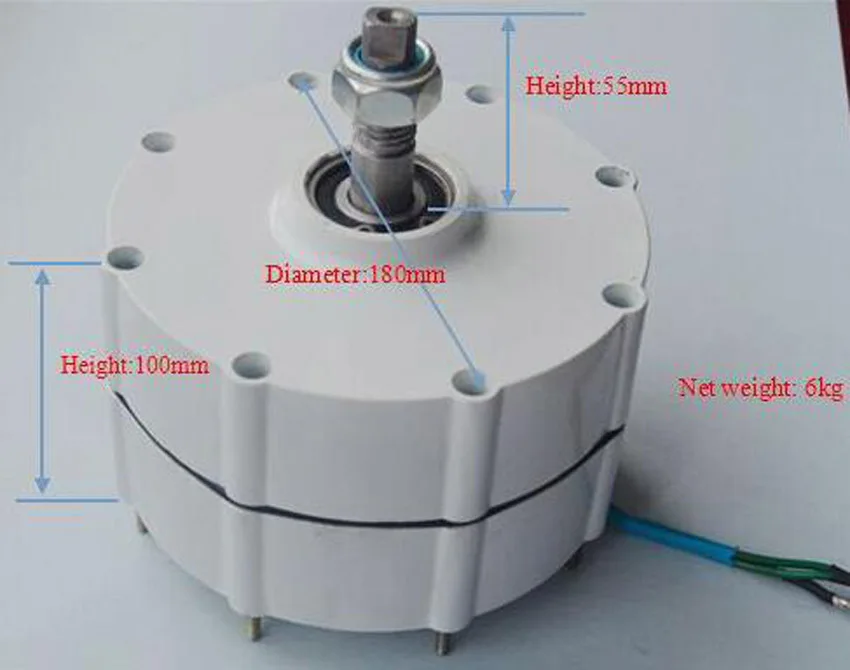 600 W Трех фазный постоянный магнит генератор 12 v/24 v/48 v переменного тока Генератор 300 Вт 400 Вт 600 Вт доплнительно