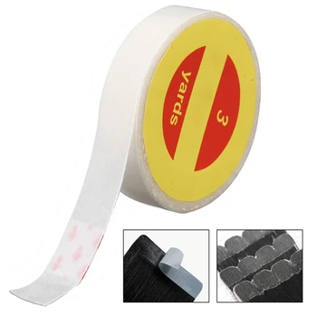 

Use 1 Roll 1cm 3 Yards Super Clear Hair Adhesive Tape Strong Double Sided Adhesive Tapes For Hair Extension Lace Wig Toupee