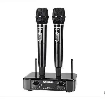Takstar TS-7220 двойной UHF беспроводной микрофон доступен один раз питание на использовании для кампуса встречи, развлечения, речи, караоке