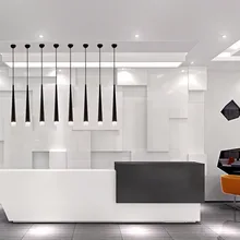 New Restaurant Dinning Room Bar Acrylic Tapered shape Modern Pendant Light Suspension Light Fixture hotel foyer Free Shipping