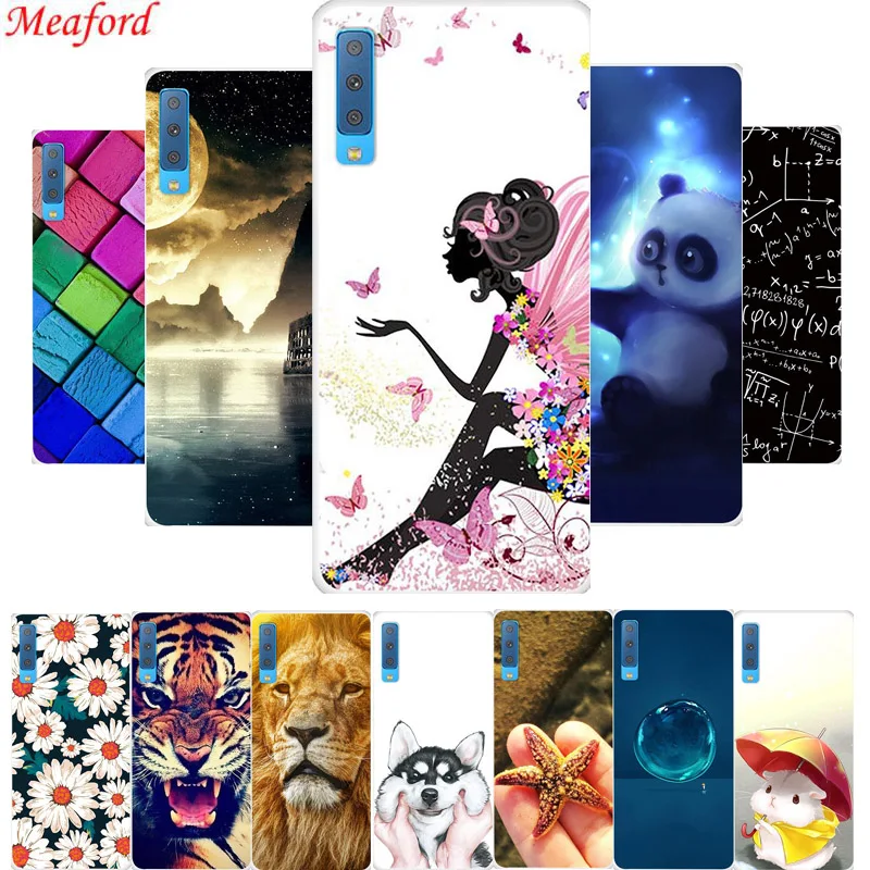 

6.0" Cover For Samsung Galaxy A7 2018 Case Silicone Soft TPU Phone Case For Samsung A7 2018 Back Cover Case A750 A 7 Coque Funda