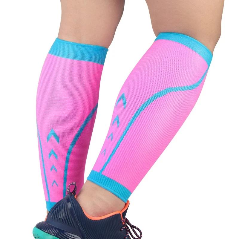Спортивные Компрессионные противоскользящие носки для баскетбола, футбола, голени, защита от боли