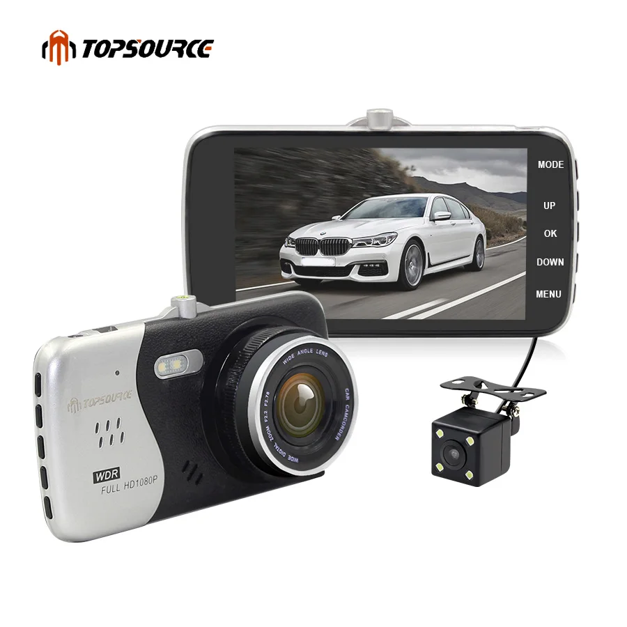 TOPSOURCE 4 Original IPS Screen Car DVR Novatek NTK96658 Car font b Camera b font T818
