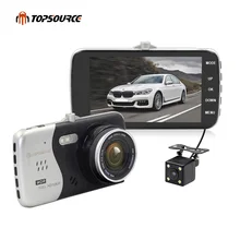 Topsource 4 «оригинальные IPS Экран Видеорегистраторы для автомобилей Новатэк ntk96658 автомобиля Камера t818 тире Камера Full HD 1080 P видео 170 градусов регистраторы